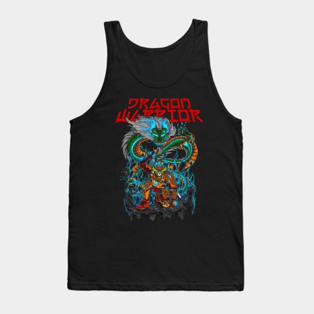 Dragon Warrior Tank Top by Migite Art